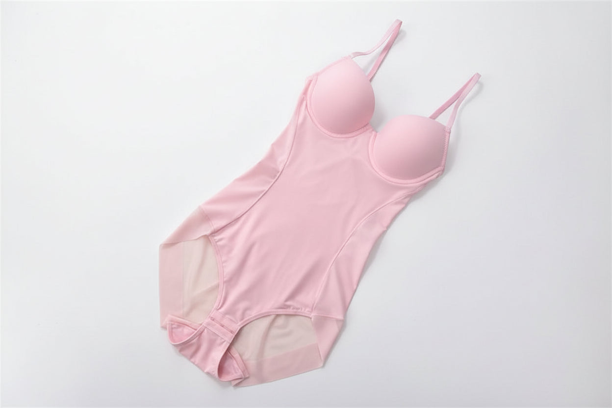 Underwire White Bodysuit Shaper – Silky Stretch Medium Control Shapewear