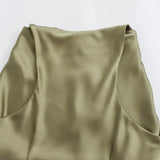 Elegant Satin Summer Slip Dress | Chic Evening Midi for Women
