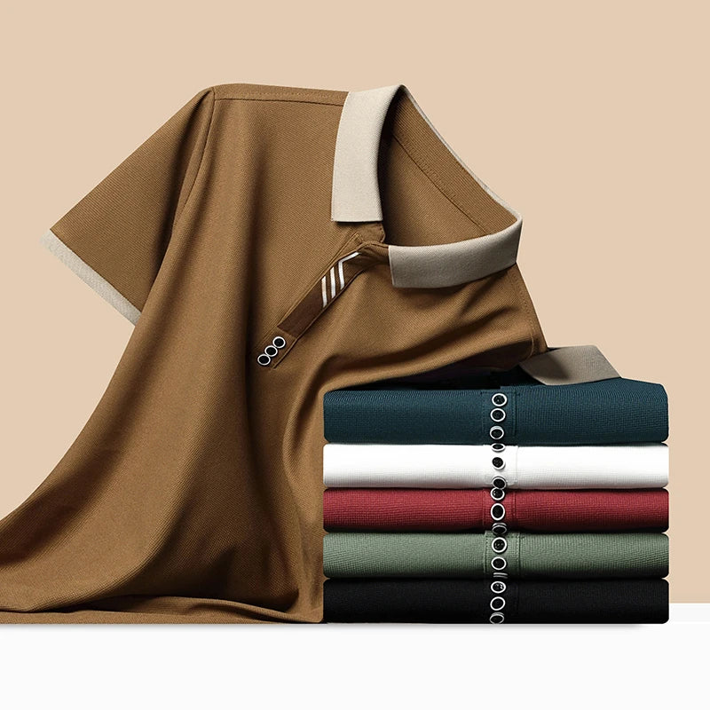 Men's Classic Solid Polo Shirt | Everyday Elegance