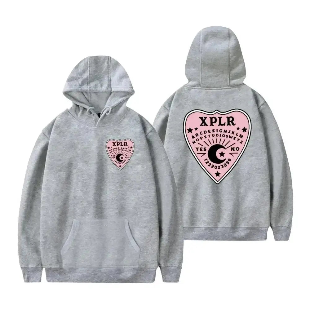 Sam and Colby XPLR Men's and Women's Hooded Sweatshirt Long sleeved Casual Hoodie Warm Street Clothing Top Winter