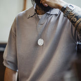 Maden Vintage Seagull Collar Polo Shirt for Men