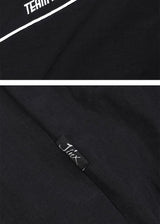 Jinx Team Black Jacket Unisex Windbreaker Sports Coat Men Women Loose Track Activewear Long Sleeve Top Embroidery Y2k Outerwears