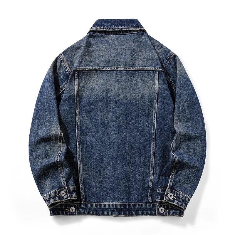 Washed Heavyweight Denim Jacket – Vintage Workwear