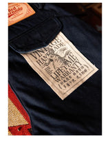 Red Tornado Officer Trousers – 14oz Indigo Selvedge Denim