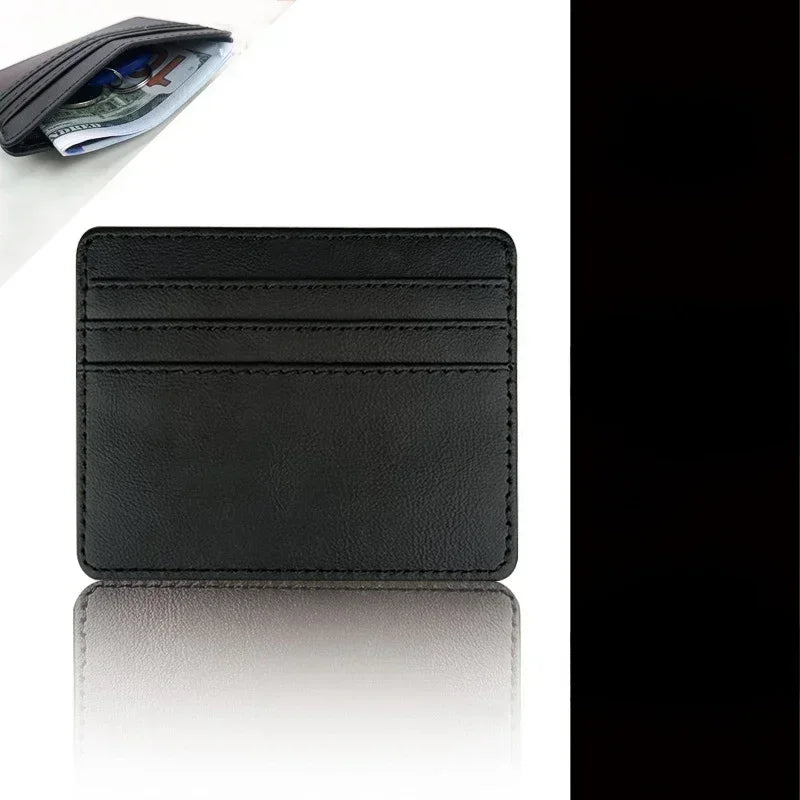 1Pc Pu Leather ID Card Holder Candy Color Bank Credit Card Box Multi Slot Slim Wallet for Women Men Business Card Cover