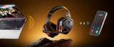 NUBWO G06 Dual Wireless Gaming Headphones 2.4GHz Bluetooth 5.3 Headsets Gamer with Microphone for PS5, PS4, PC, Mobile, Switch