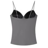 HXAO Corset Camisole Crop Top – Backless Bustier Tank