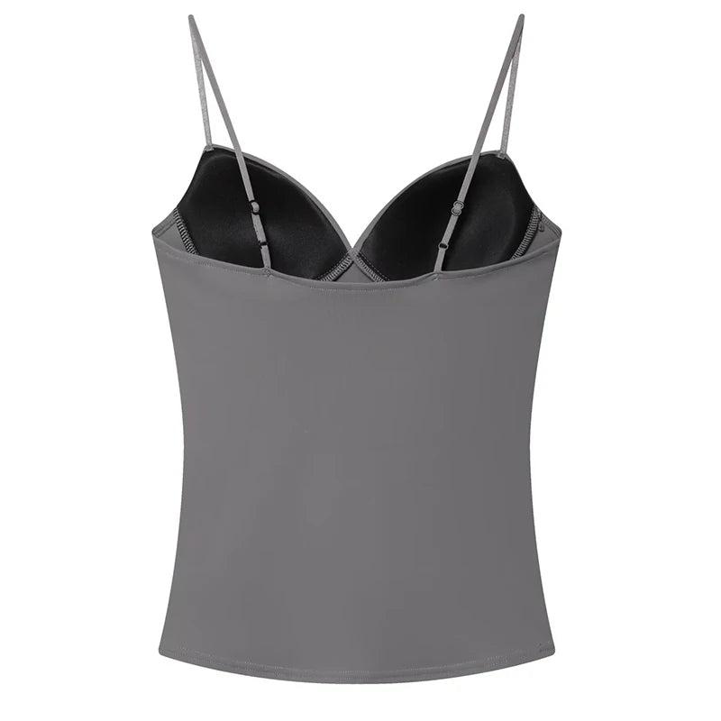HXAO Corset Camisole Crop Top – Backless Bustier Tank