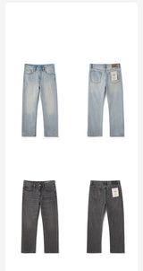 SIMWOOD 2026 Autumn Winter New Loose Straight 13oz 100% Cotton Fabric Jeans Men Washed Vintage Classical Denim Trousers