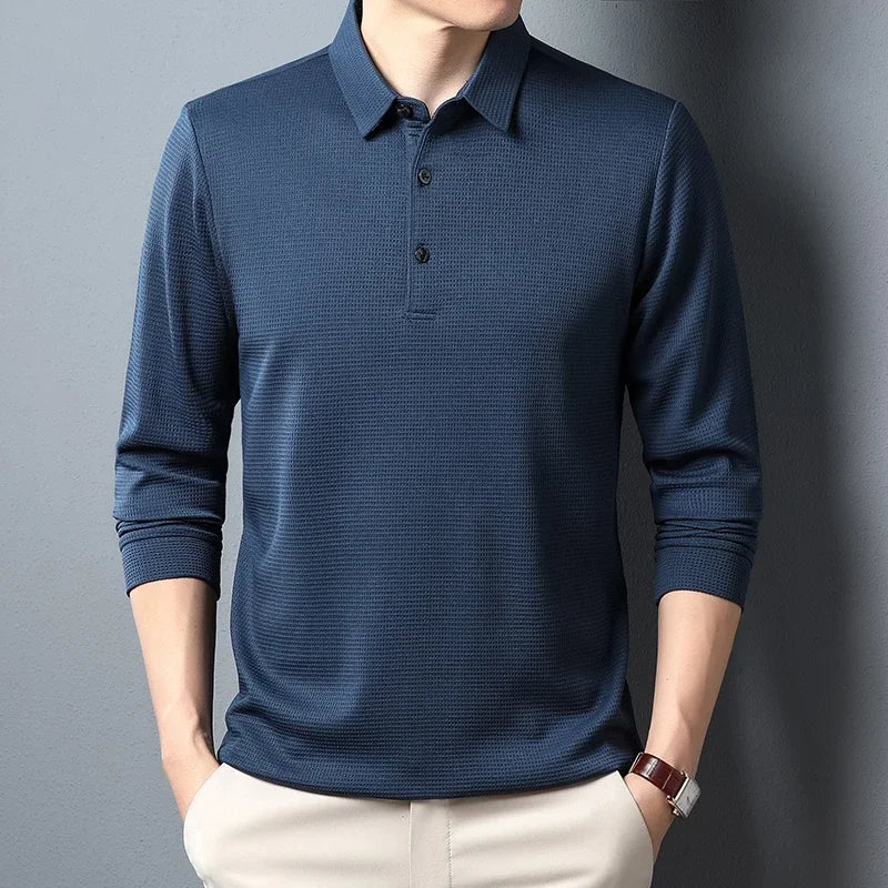 Men's USA-Made Long Sleeve Performance Polo