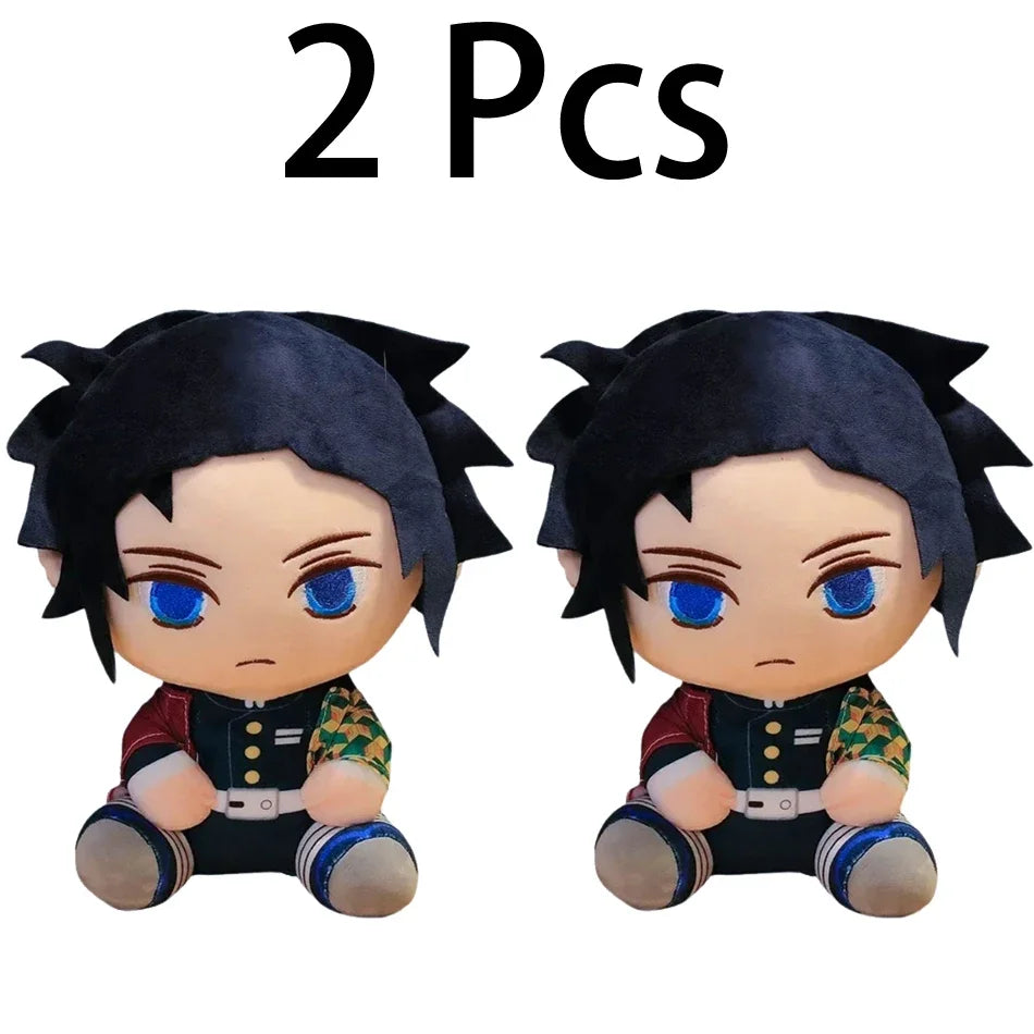 20cm Hot Japan Demon Slayer Plush Dolls Lovely Anime Kimetsu No Yaiba Kamado Tanjirou Nezuko Zenitsu Kyoujurou Toys Kids Gifts