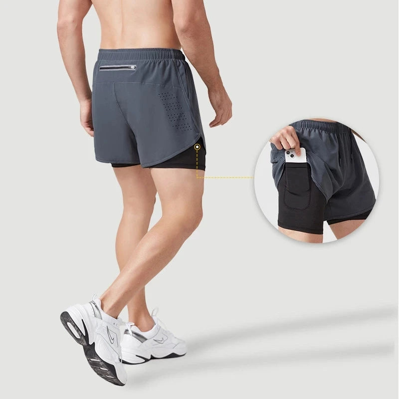 Performance Double-Layer Training Shorts | Moisture-Wicking Athletic Gear
