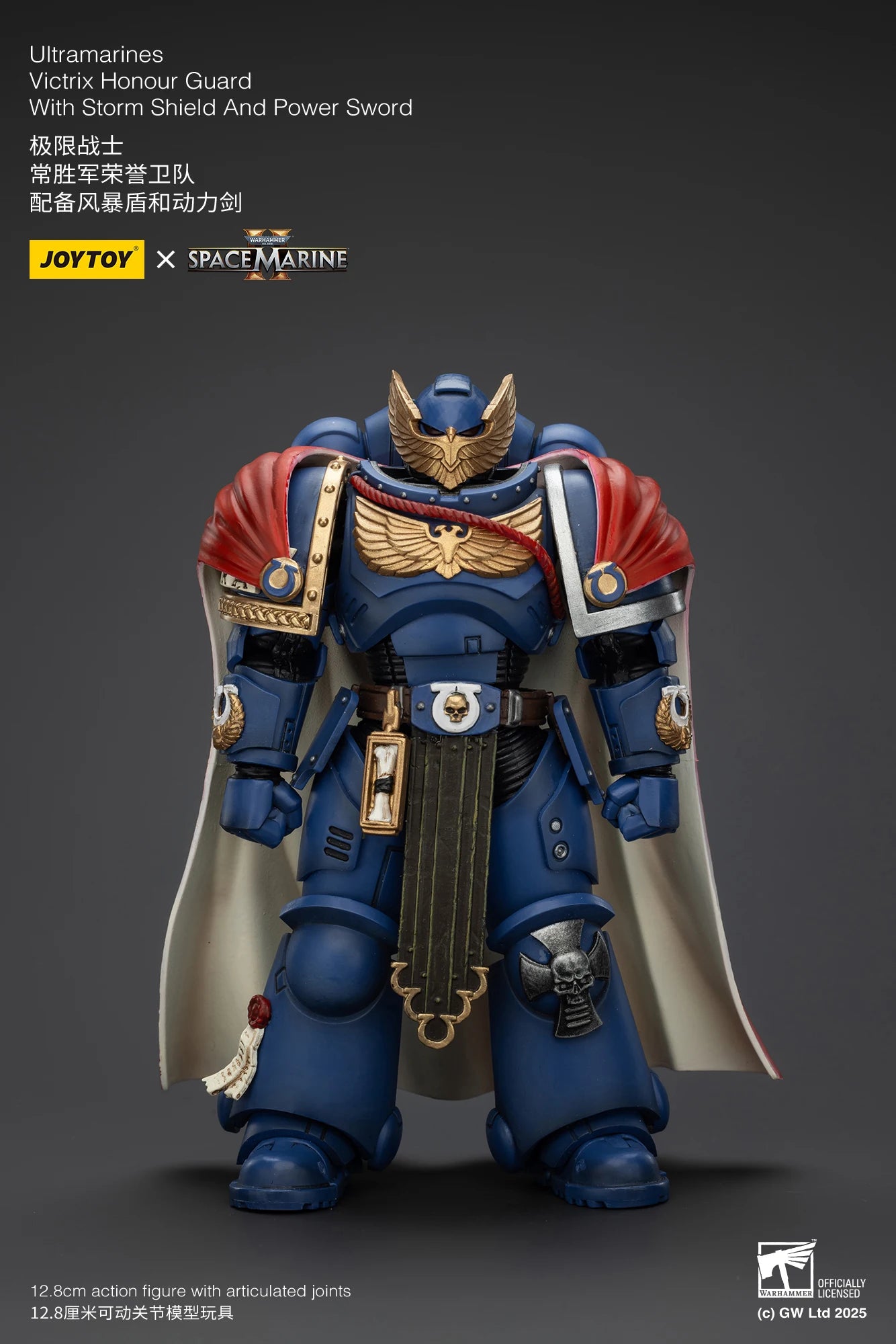 JOYTOY Warhammer 40k 1/18 Action Figures Ultramarines Marneus Calgar, Chapter Master Ultramarines Victrix Honour Guard