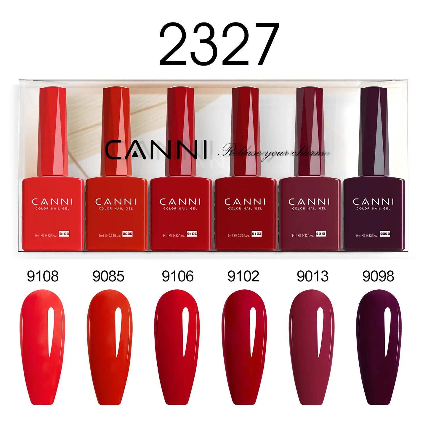 CANNI HEMA-Free Gel Polish Kit | Jelly, Nude & Rubber Base