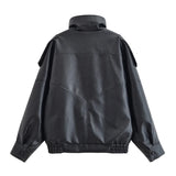 Women’s Black Moto Faux Leather Jacket