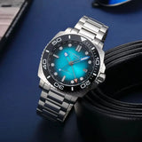 TOPHILL 43mm NH34 GMT Men Watch Automatic Mechanical Wristwatch 300M Dive Sapphire Ceramic Bezel Luxury Luminous 3H Date TD012G