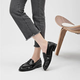 Women's Retro Pleated Suede Loafers