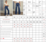 Women's Jeans New Elastic Waist High Stretch Loose Straight-Leg Pants Trendy Comfortable Versatile Cross-Border