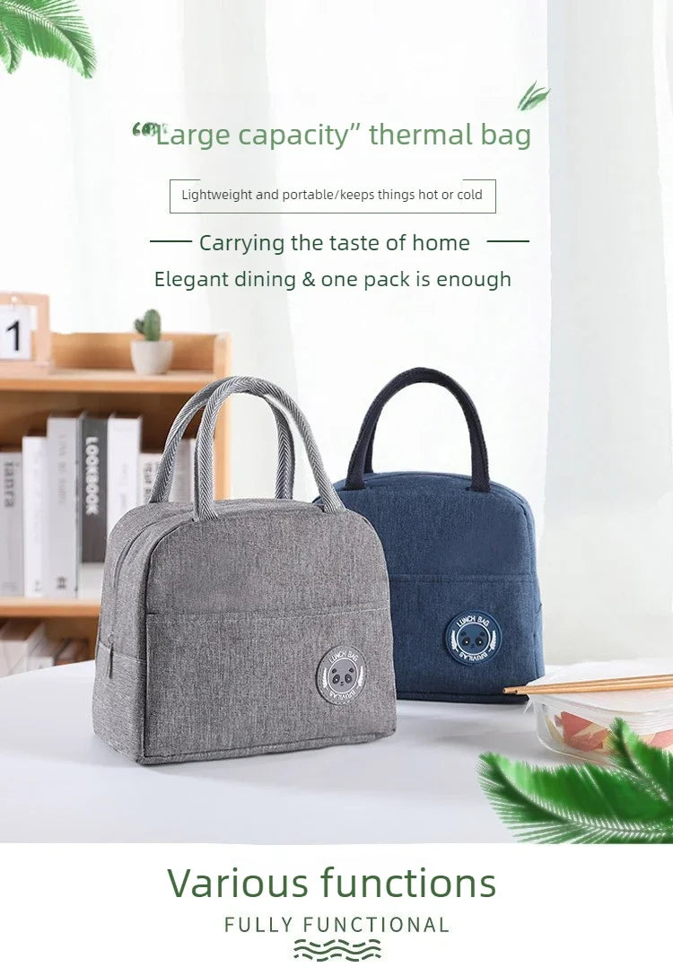 Insulated Lunch Bag Insulation Bento Pack for Men Women BPA Free Leakproof Food Container Carrier with Handle