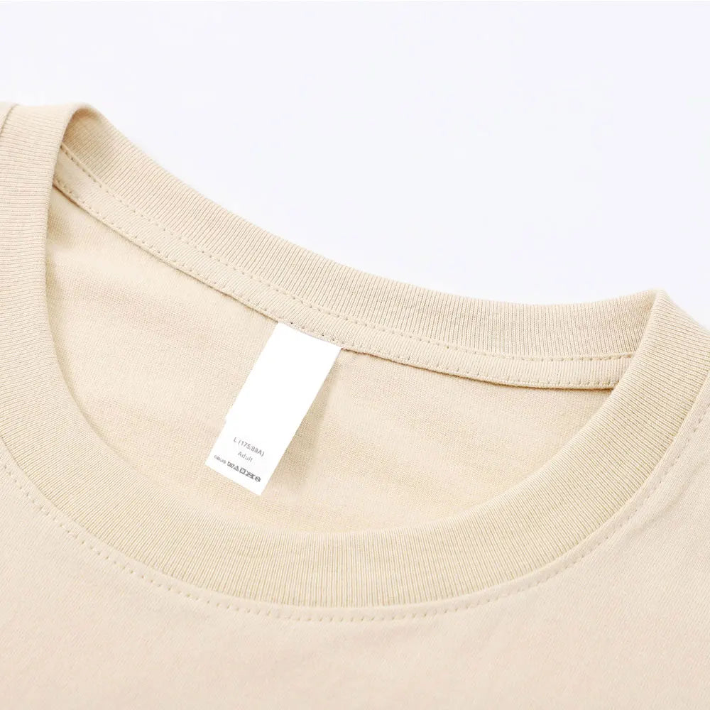 Unisex Color Painting Cotton Crew Neck T-Shirt