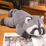 New Stuffed Anime Figure Doll Turned Red Panda Plushie Doll Fluffy Hair Red Raccoon Animals Hug Throw Pillow