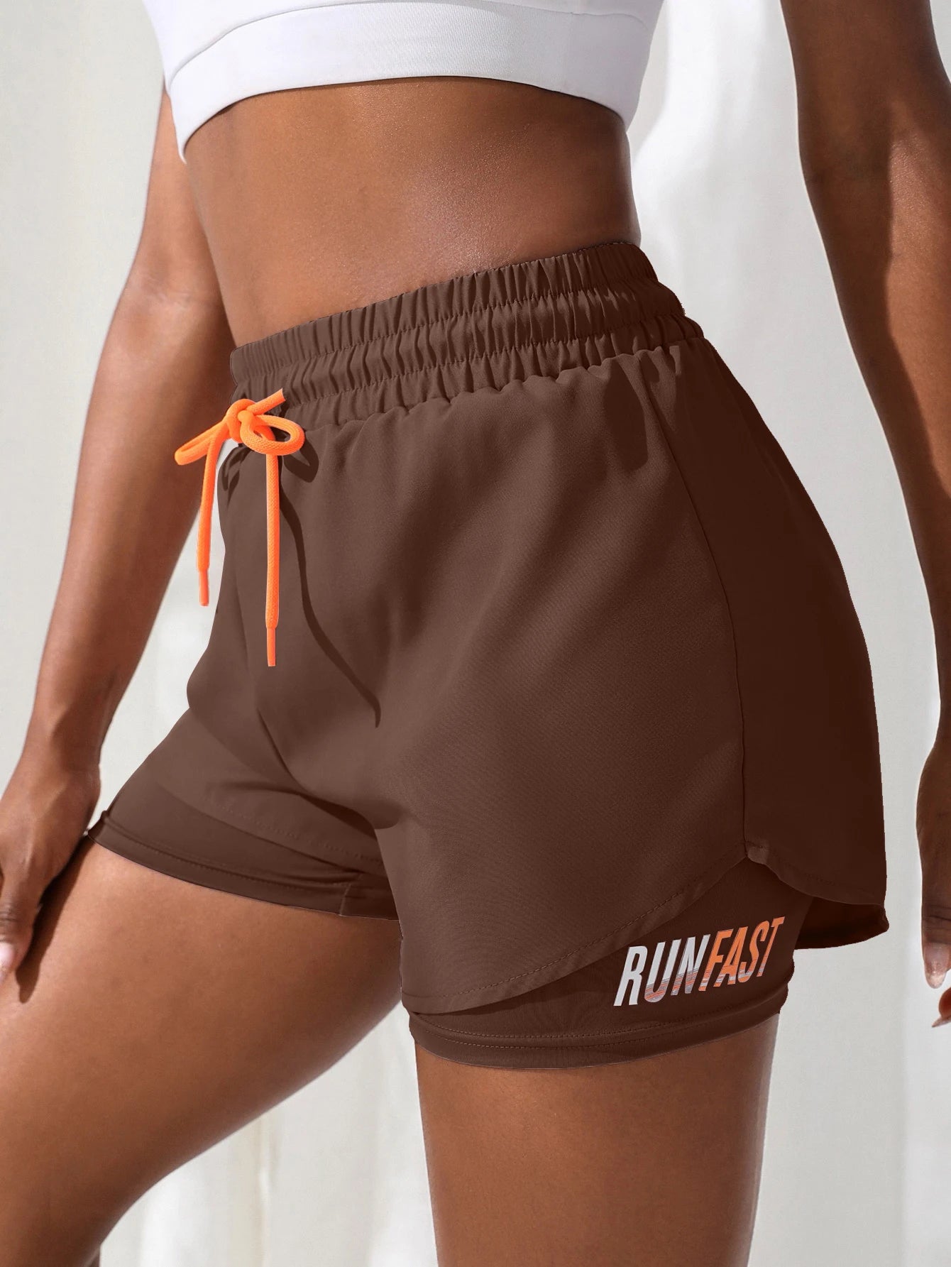 Women's High Rise 2-in-1 Running & Yoga Shorts