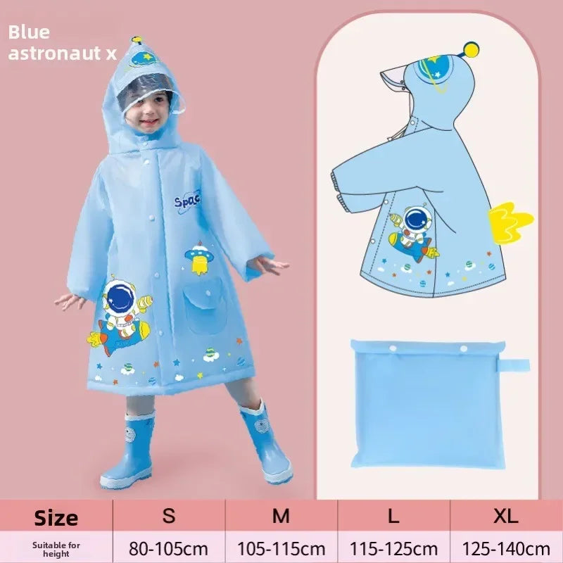 Kids' Cartoon Raincoat – Fun & Waterproof Rain Gear