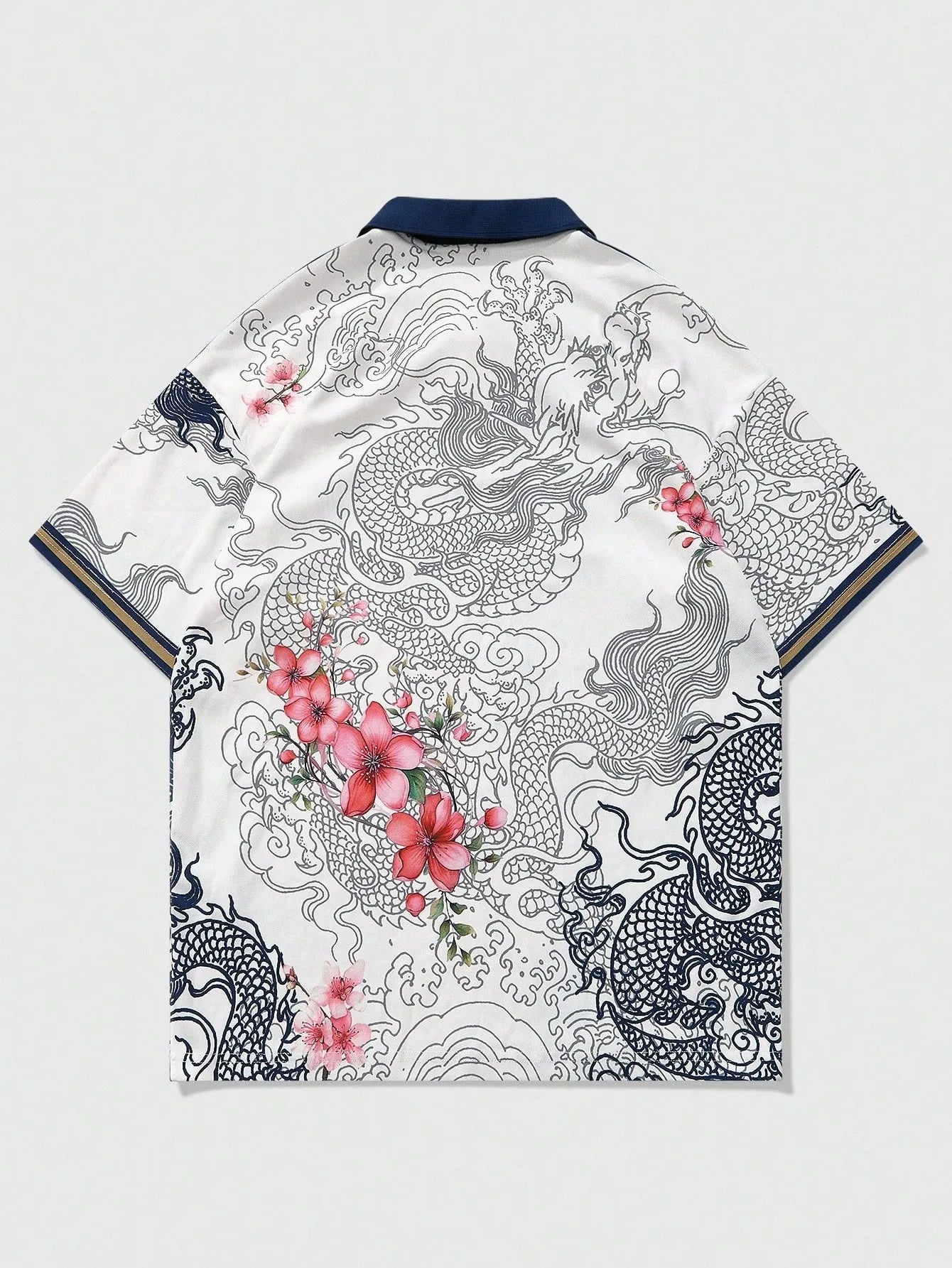 Men's 3D Print Polo Shirt – Breathable Summer Knit