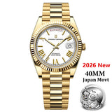 PAGANI DESIGN Men's Watches DD40 Gold White Luxury Automatic Watch Men Japan Movt Date Week Mechanical Watches For Men 2026 New