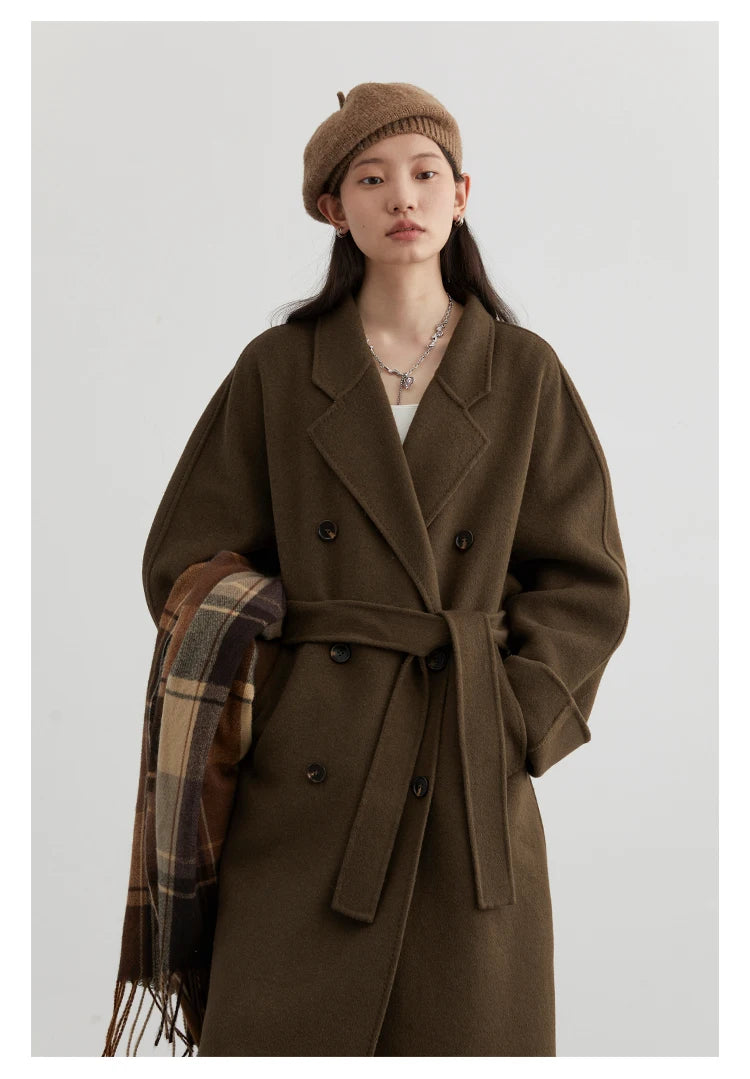 Retro Double-Sided Woolen Overcoat
