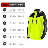 WOSAWE Unisex Waterproof Riding Rain Jacket | Reflective