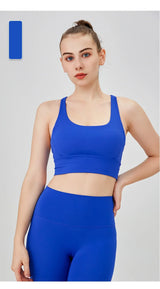Women's Cross-Back Yoga Sports Bra