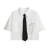2026 Women's Summer New In Fashion Irregular Dress Matching Set Korean Elegant Short Sleeve Shirt+Strap Skirt Two Piece Suit