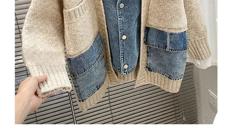 Layered Denim Jacket | Autumn/Winter Mixed-Media Streetwear
