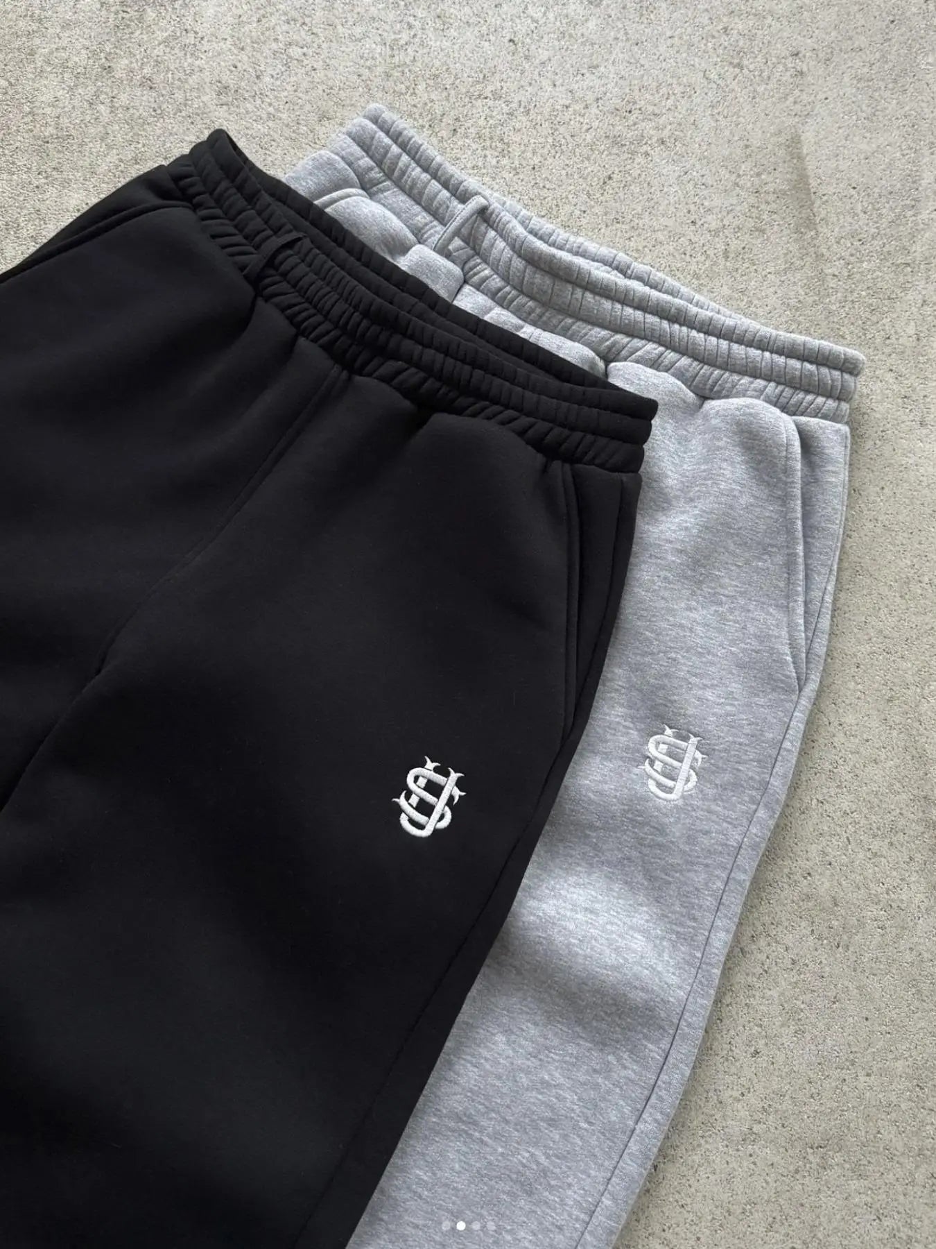 Y2K Wide Leg Joggers – Zipper Embroidery Streetwear Pants