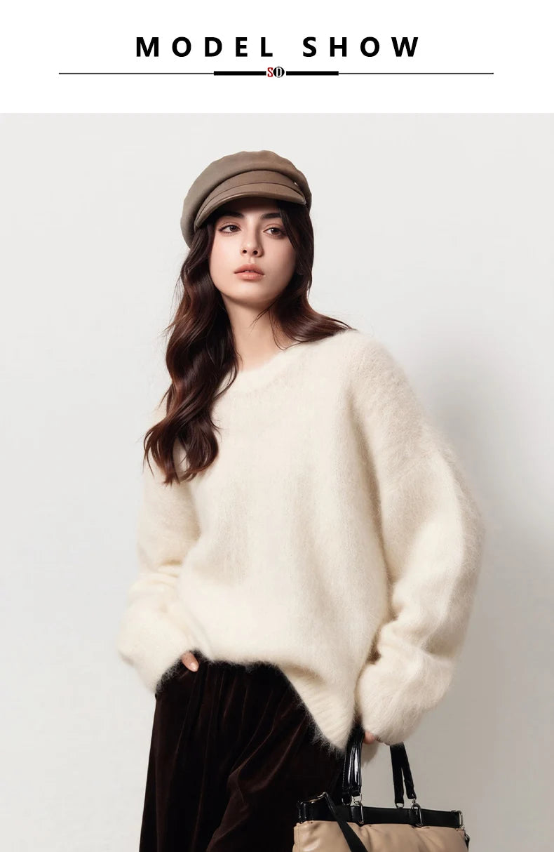 Women's Relaxed Knit Sweater | Long Sleeve Pullover