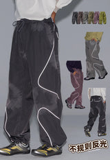 Men's Loose Fit Elastic Waist Cargo Pants