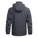 Men’s Hooded Rain Jacket with Detachable Hood