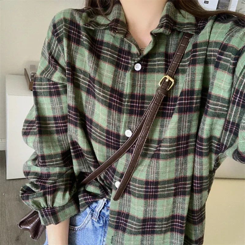 Classic Plaid Flannel Shirt Jacket