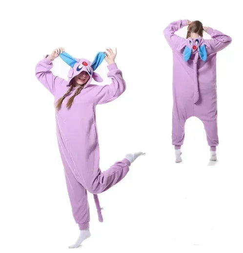 Pokemon Kigurumi Onesie Snorlax Eevee Squirtle Gengar Pijama Cosplay Costume Halloween Adult Anime Umbreon Pajamas
