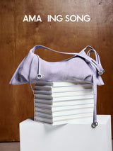Amazing Song Donut Dumpling Bag Retro Suede Large Capacity Fashionable Bag