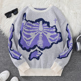 Men's Butterfly Jacquard Knit Sweater