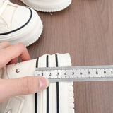 Women's High-Top Canvas Platform Sneakers — Rivet Buckle Lace-Up