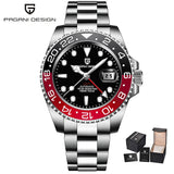 PAGANI DESIGN 2025 40MM GMT Mechanical Wristwatch Sapphire Ceramic Bezel  Automatic Watch Stainless Steel 100M Waterproof Watch