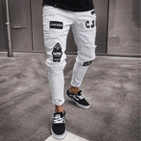 Men’s Ripped Stretch Denim Jeans