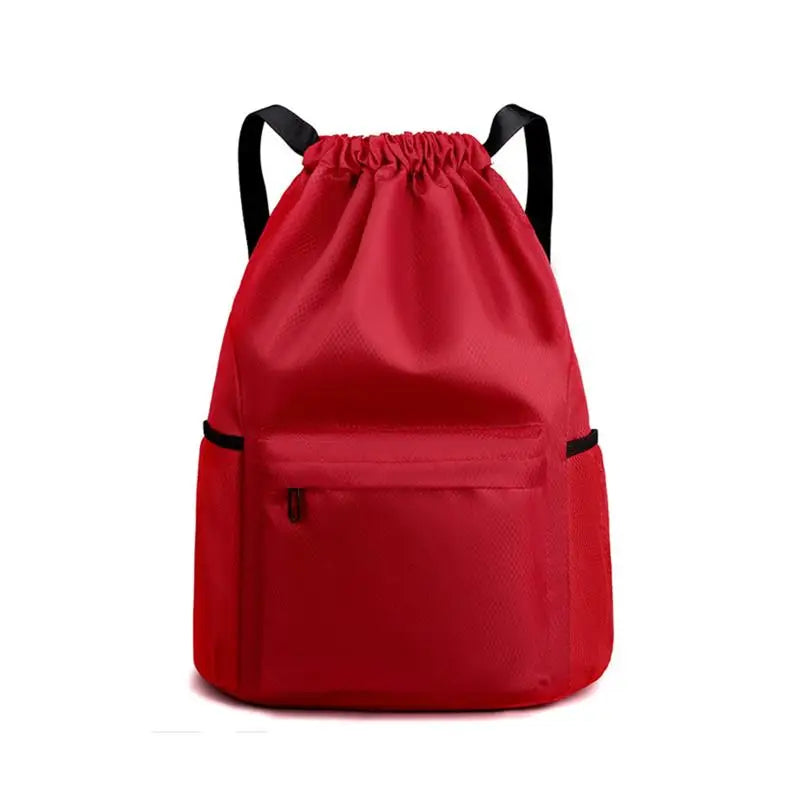 Sports Drawstring Backpack String Bag Sackpack With Large Capacity Gym Swim Beach For Women And Men To Hold Daily