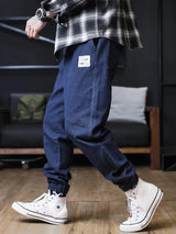 Men’s Relaxed Fit Cargo Harem Jeans