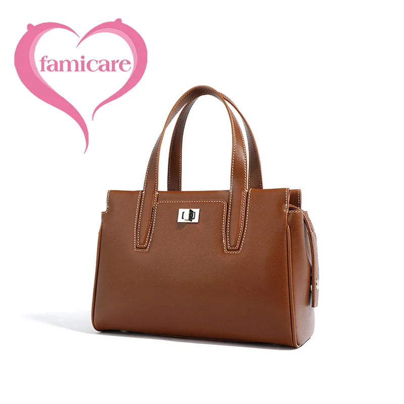 2025 High-End Women's Bucket Bag Lady Unique Drawstring Pleated Shoulder Bag Soft Split Cowhide Leather Cloud Tote Handbag New