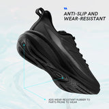 QIAODAN YUYI 4 Winter Running Shoes Men's Sports Shoes Waterproof Absorbing Lightweight Black Fleece Sneakers QXB023244007B