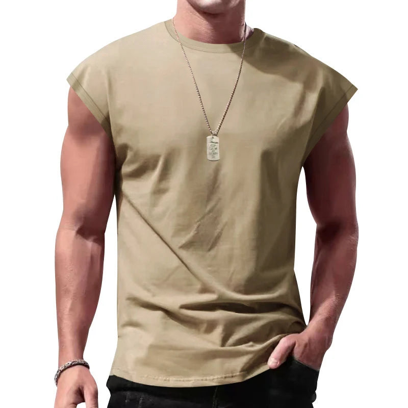 Men's Loose Short Sleeve T-Shirt — Round Neck Casual Summer Top